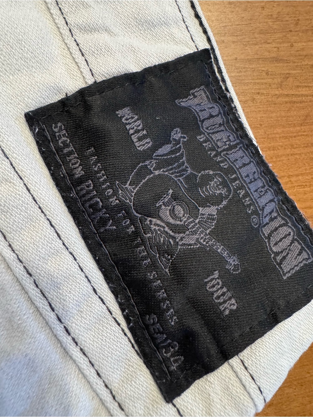 Men’s True Religion “Ricky” Jeans 38 - Picture 10 of 12